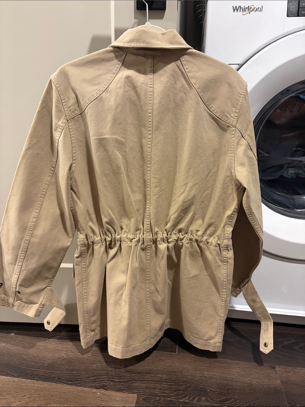 TNA Women’s Beige Field Jacket with Front Flap Pockets - Picture 2 of 3